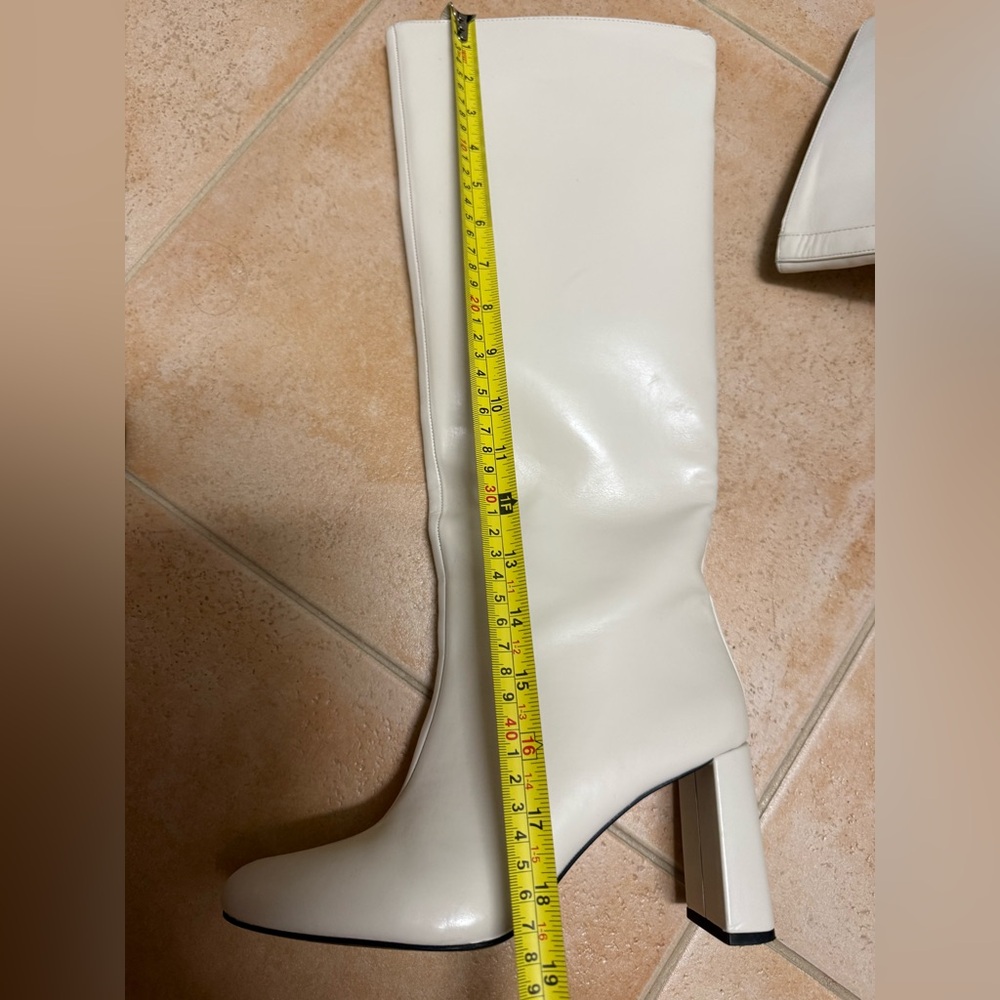 Zara Cream Over the Knee Boots - Picture 11 of 11